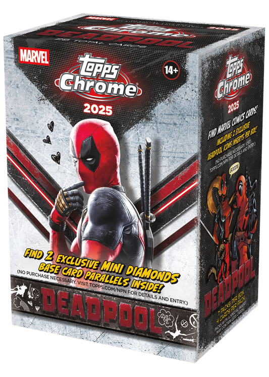 2025 Topps Chrome Marvel Deadpool Value Box